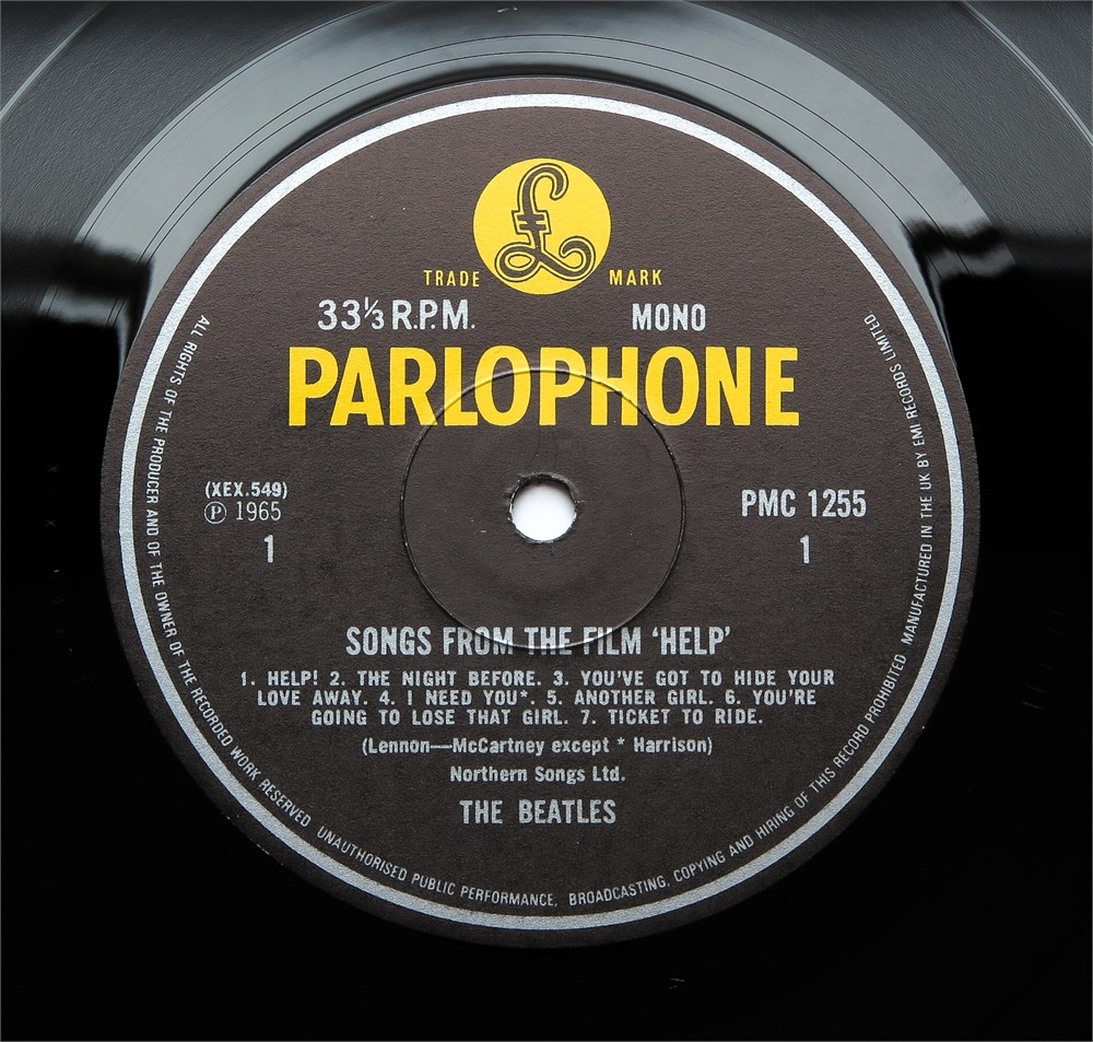 PARLOPHONE THE BEATLES／HELP レコード PMC1255 pishrorayaneh.com