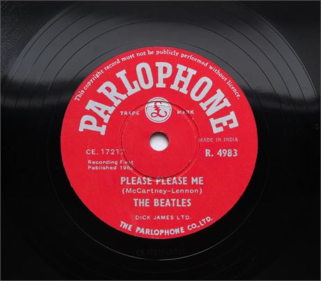 The Beatles - Please, Please Me - 1963 1st Press INDIAN 78 MINT-
