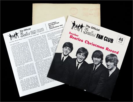 The Beatles - *MINT* 1964 UK Fan Club Xmas Flexi-Disc - Complete & Mailer