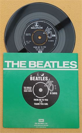 BEATLES " FROM ME TO YOU "SUPERB NMINT  UK GREEN SLEEVED RE-ISSUE '76 45