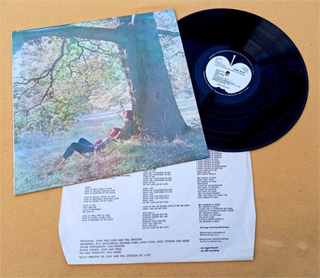" JOHN LENNON PLASTIC ONO BAND " SUPERB NMINT EARLY 70'S UK LP + CUSTOM INNER