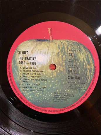 THE BEATLES 1962/1966 - MINT 1ST PRESS DOUBLE ALBUM 1973