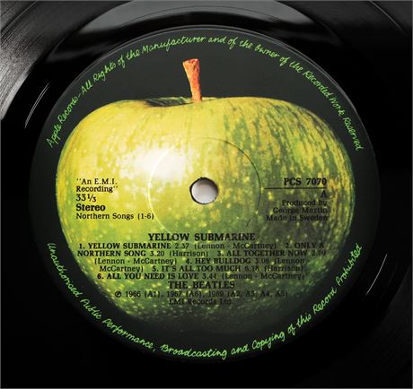 The Beatles  Yellow Submarine - UK 1982 SWEDEN LP MINT-