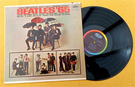 "  BEATLES 65 " SUPERB ORIG USA RARE CONTRACT PRESSED MONO LP ( RCA ?)