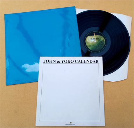 JOHN LENNON " LIVE PEACE IN TORONTO "SUPER ORIG UK LP + VRARE ORIG UK CALENDAR