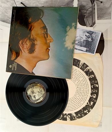 JOHN LENNON " IMAGINE "SUPER MEGA RARE " PROTOTYPE ? " SLEEVED UK LP & COMPLETE