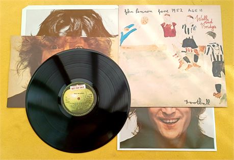 JOHN LENNON " WALLS & BRIDGES "SUPERB SAMPLE ORIG UK LP + INSERT & INNER