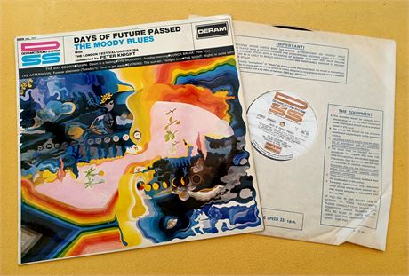 MOODY BLUES ' DAYS OF FUTURE PAST '  SUPERB RARE UK 60'S LP STEREO