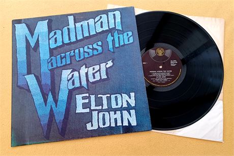 ELTON JOHN " MADMAN ACROSS THE WATER " SUPERB UK EARLIEST ORIG PRESS