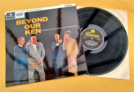 " BEYOND OUR KEN " SUPERB UK ORIG MONO COMEDY LP PRODUCED BY G. MARTIN 1G1G