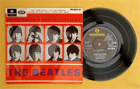 BEATLES " A HARD DAY'S NIGHT ( EXTRACTS FROM THE ALBUM ) "SUPERB RARE ORIG UK EP